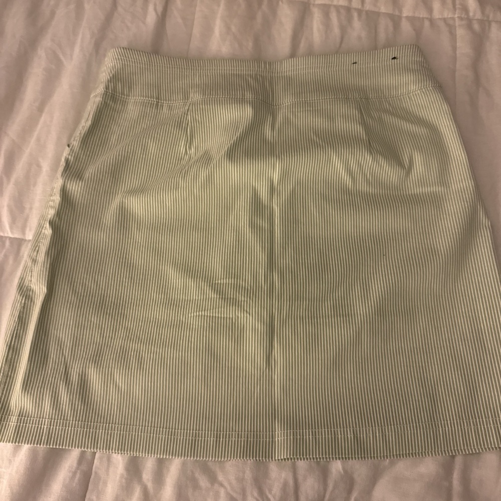 Striped green skirt